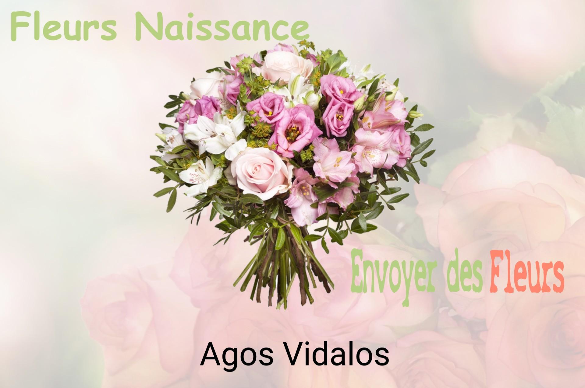 Bouquet de fleurs de naissance livré à Agos-Vidalos